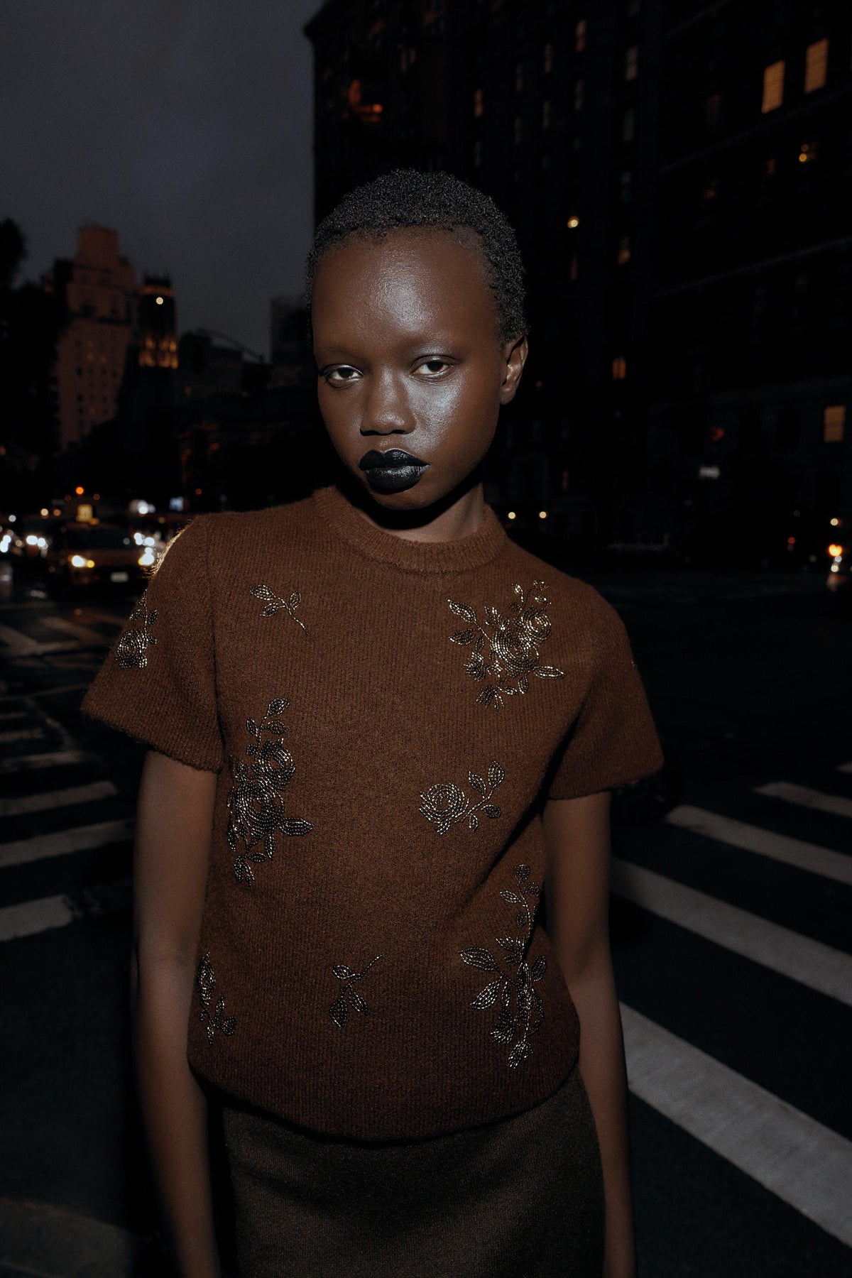 SHORT SLEEVE BEADED JUMPER - Image 2