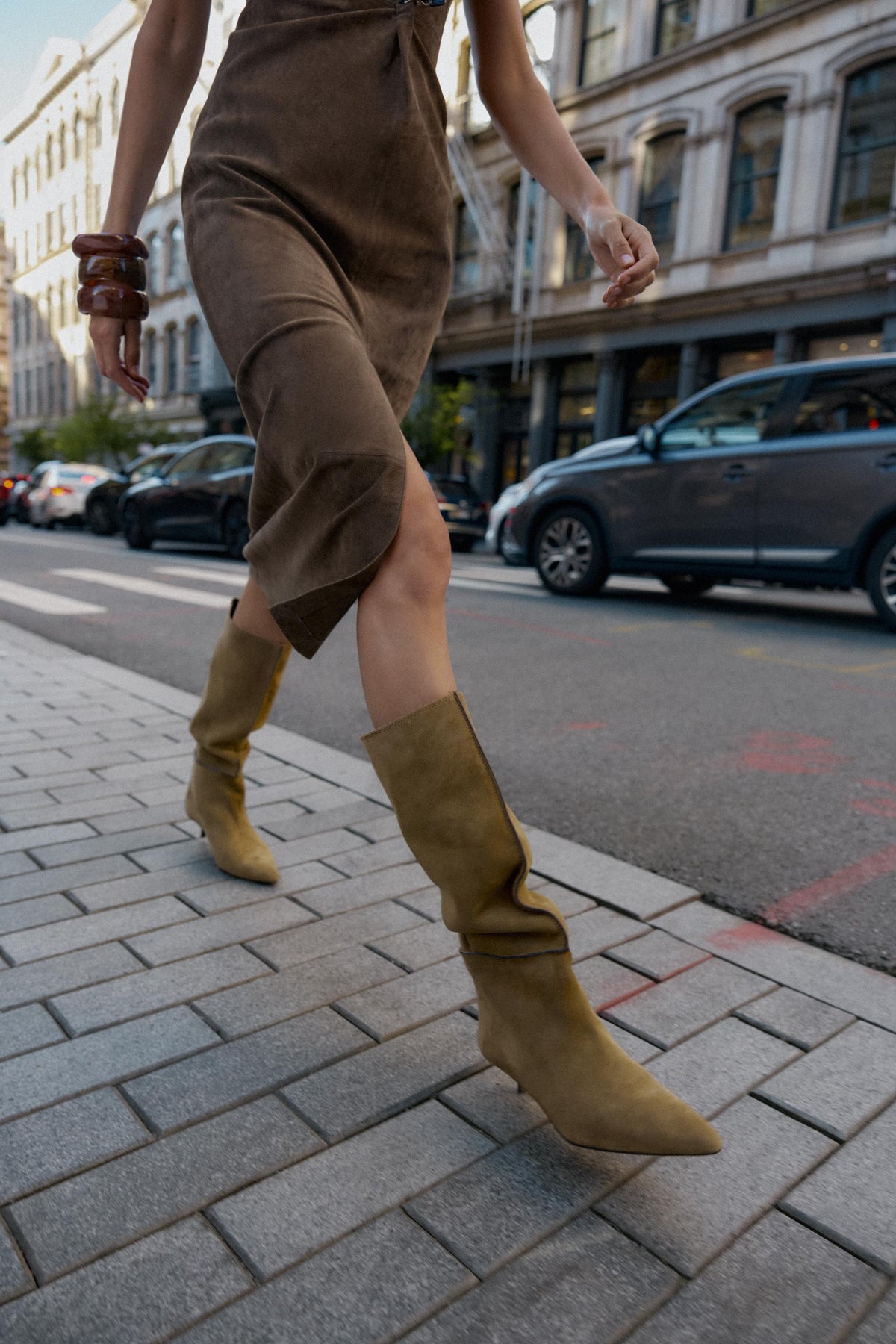 Suede Split Boots