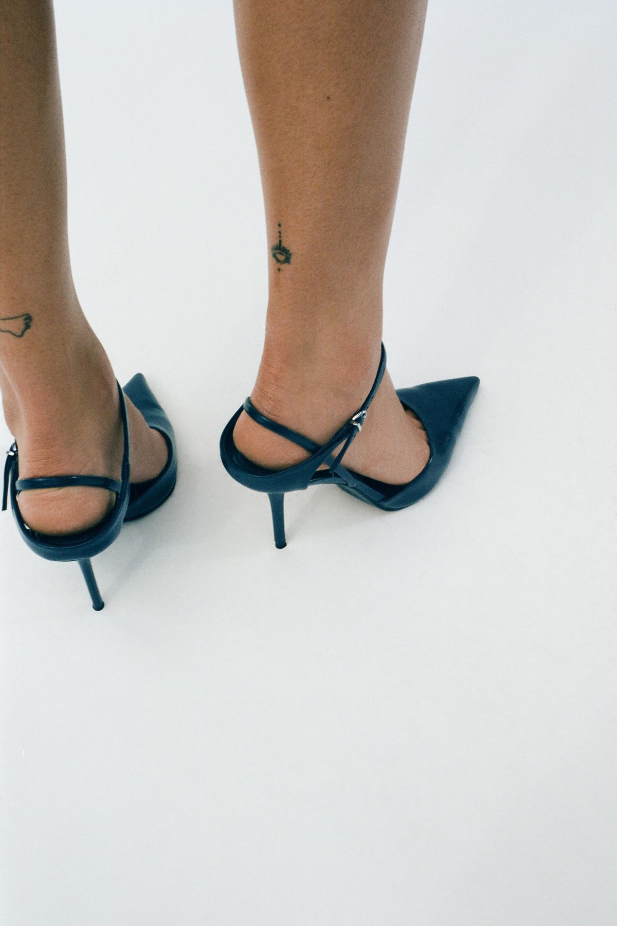 Slingback Heels with Strap