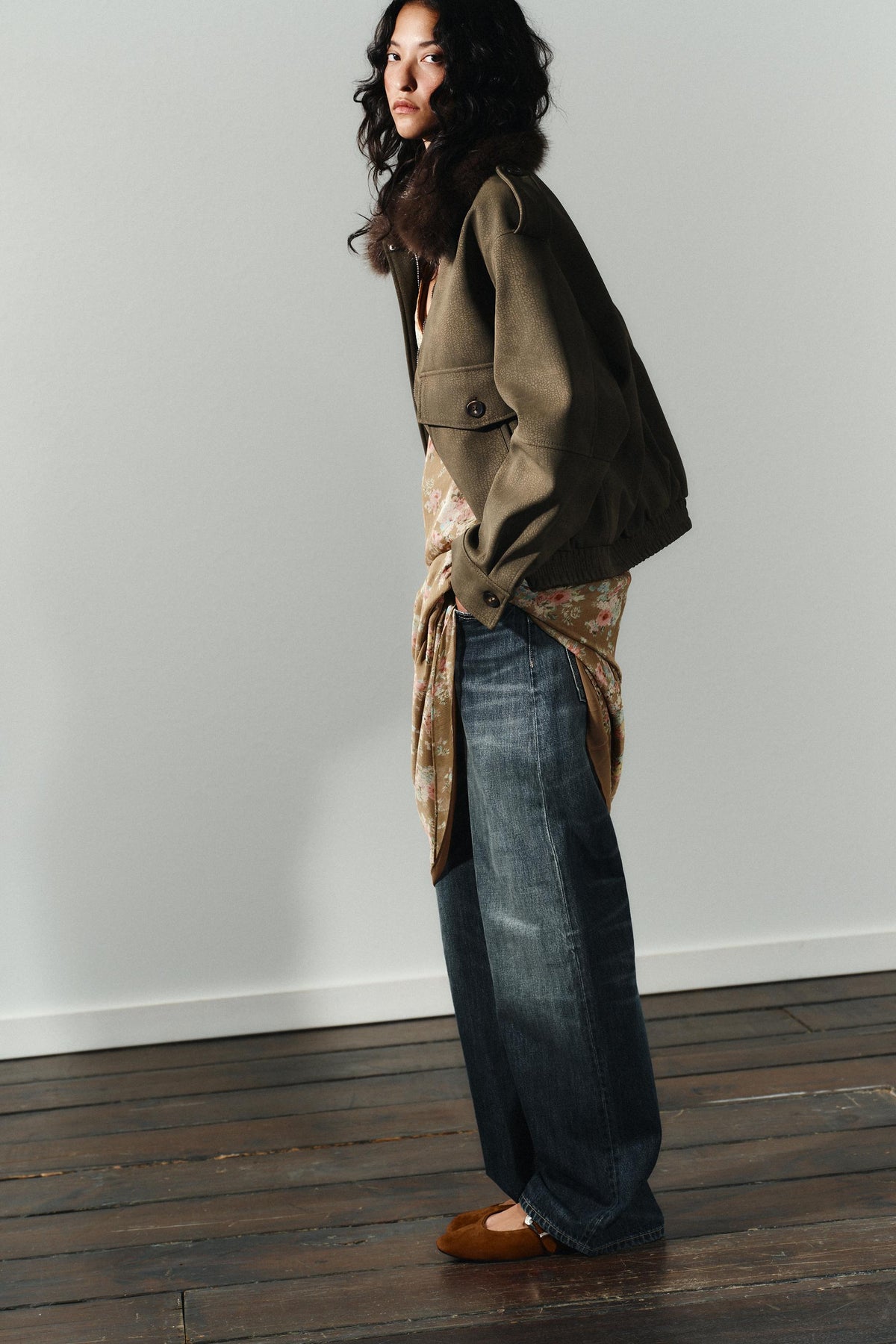 Wildleder-Ballerinas