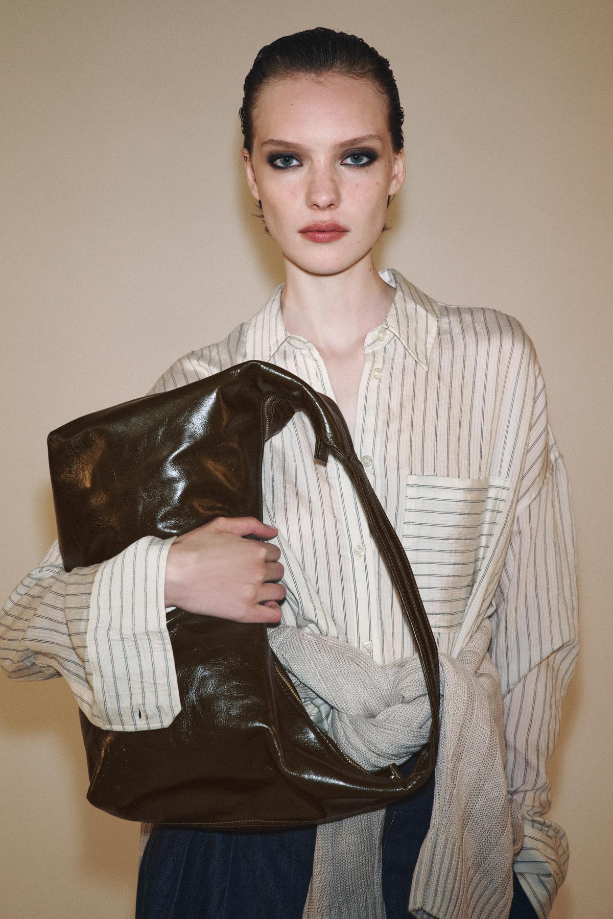 Lederhandtasche