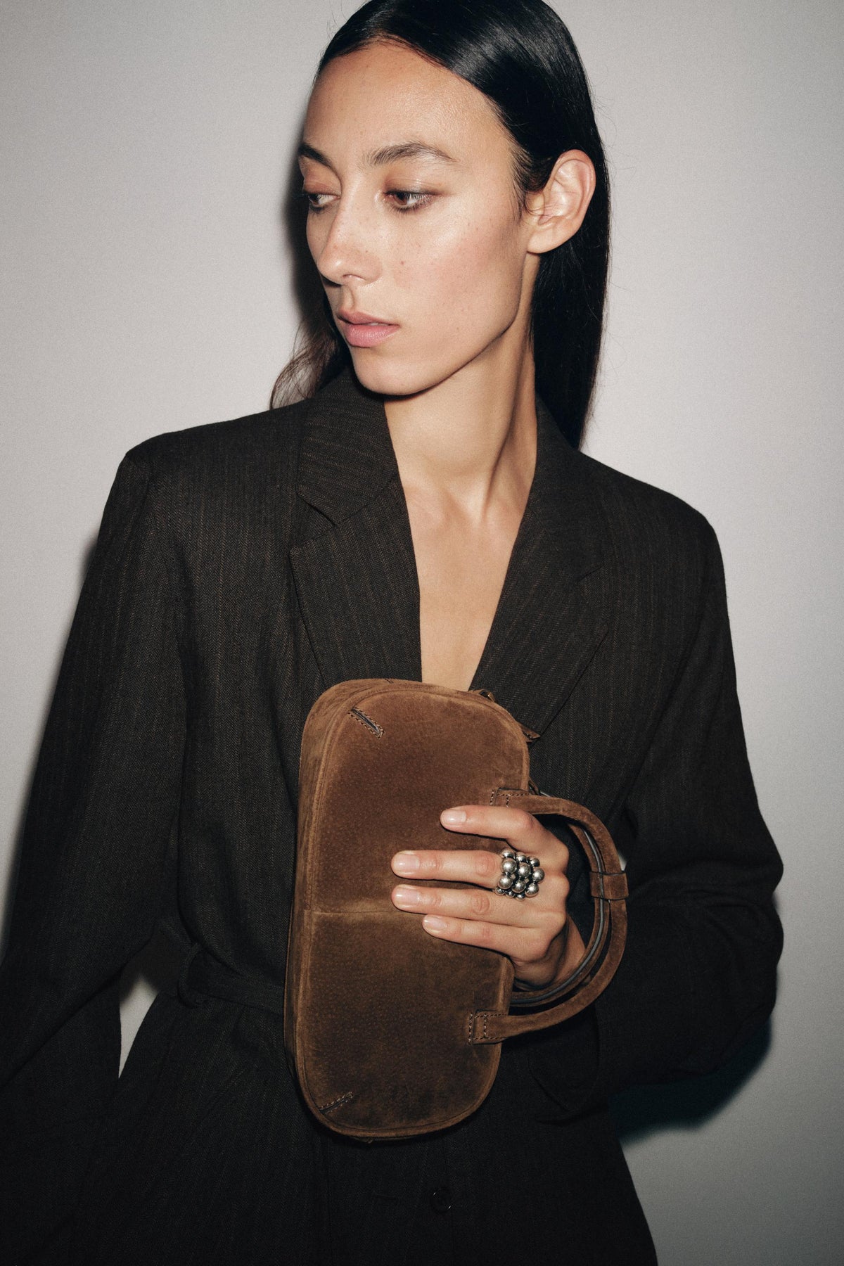 LEATHER BOWLING BAG
