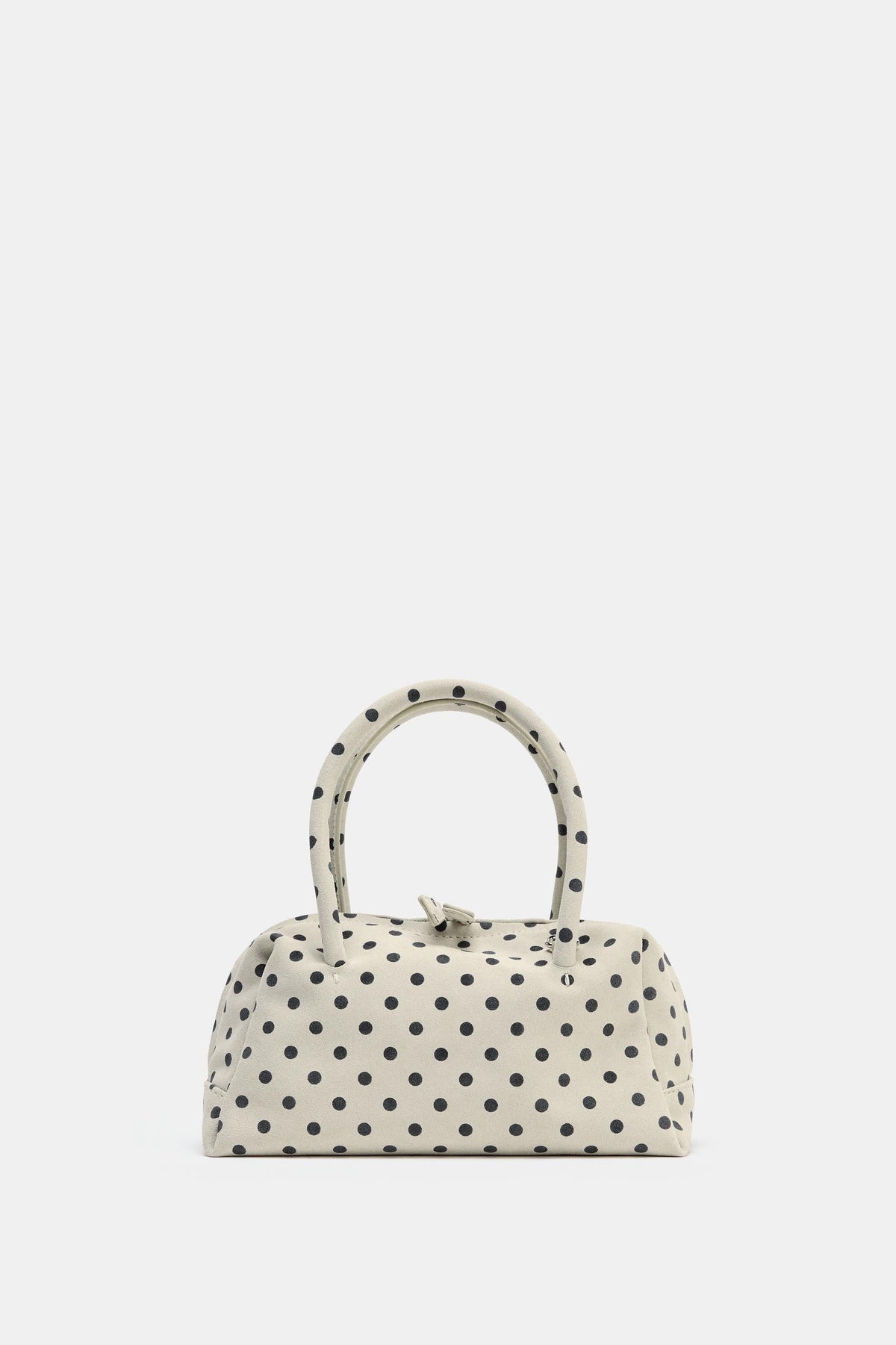 Bedruckte Tasche aus geteiltem Wildleder