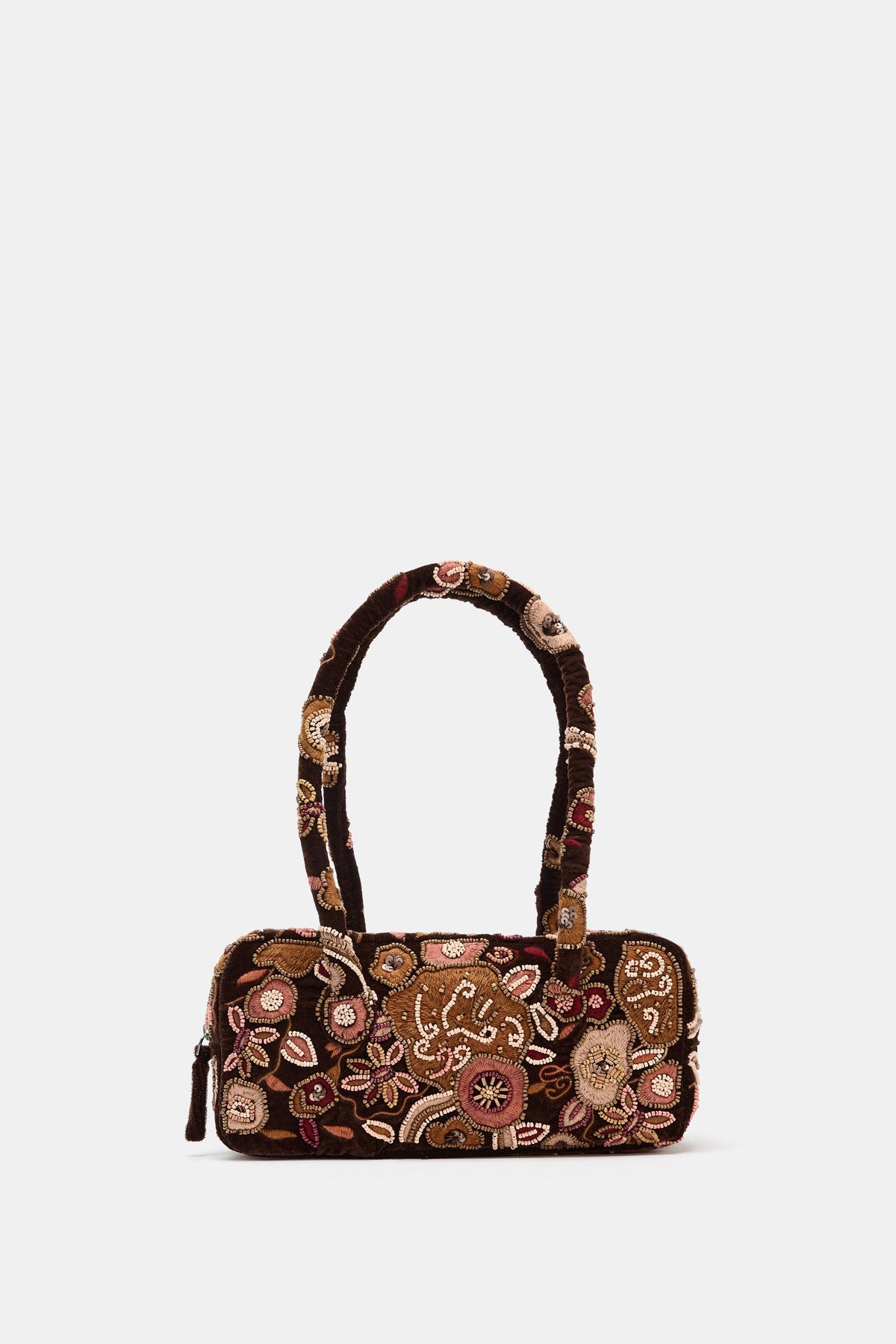 EMBROIDERED SHOULDER BAG