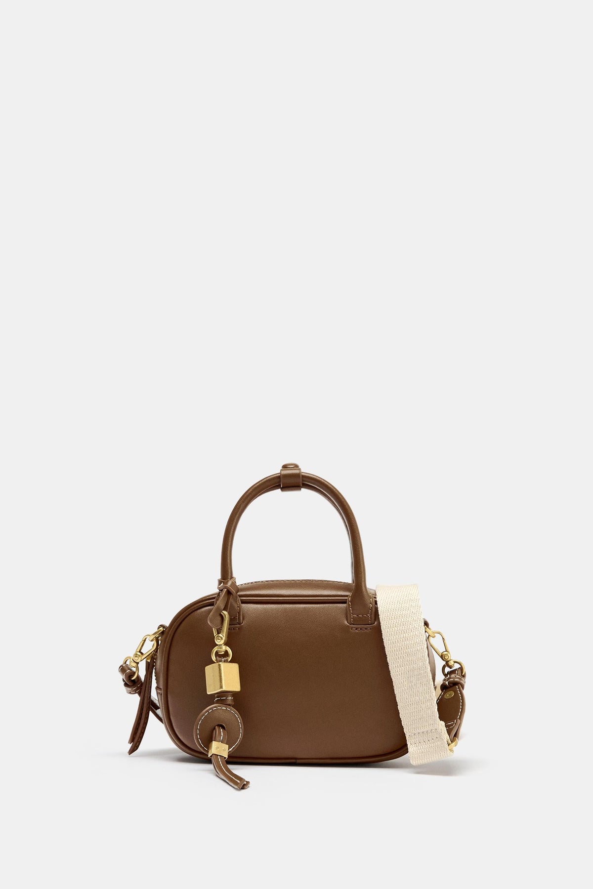 TOPSTITCHED MINI BAG
