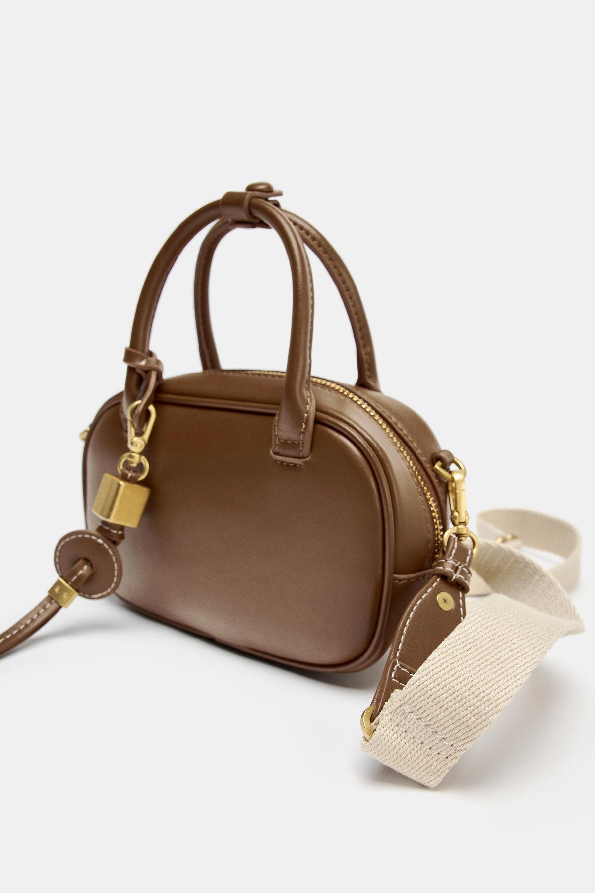 TOPSTITCHED MINI BAG