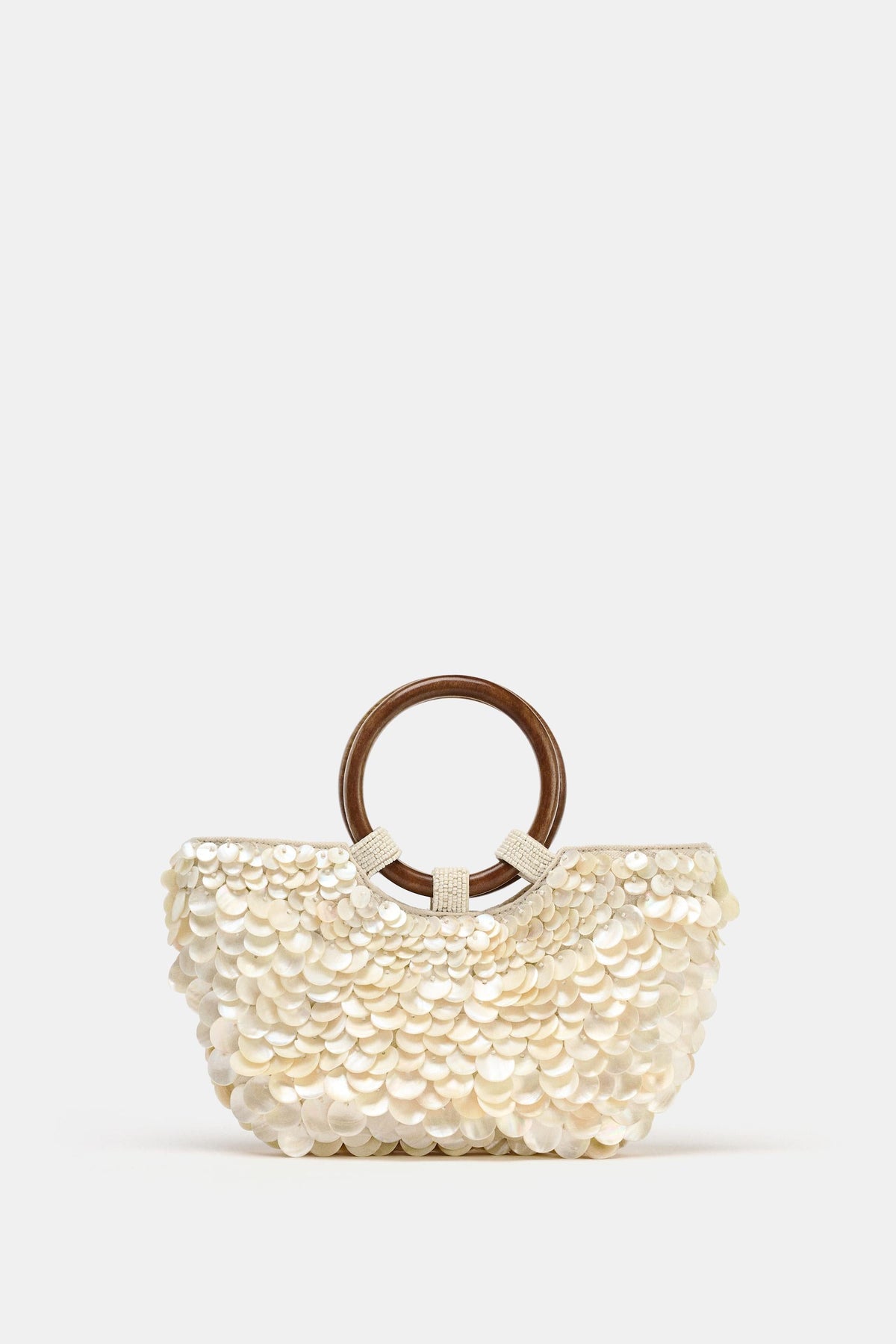 PEARLESCENT APPLIQUÉ BAG