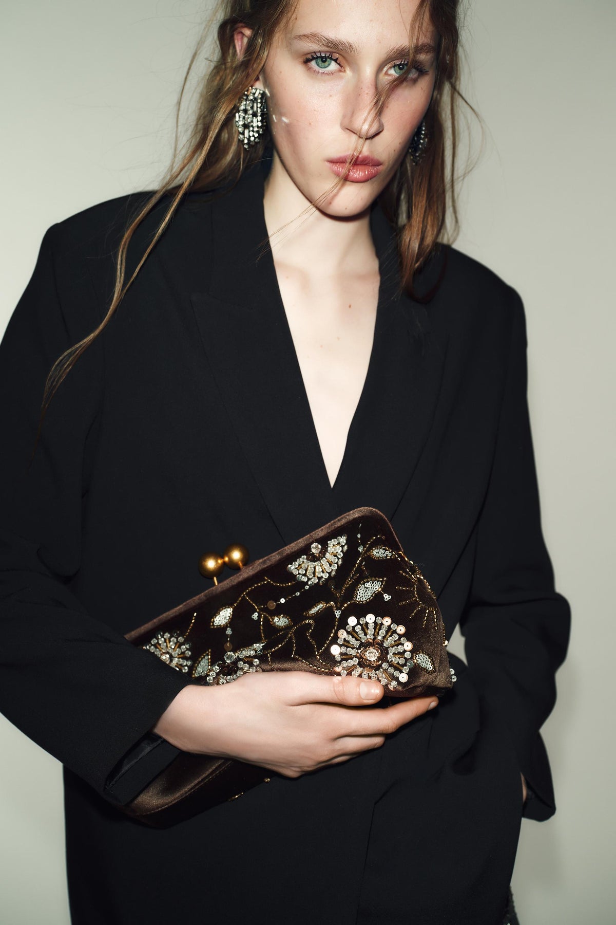 Clutch-Tasche mit Applikationen