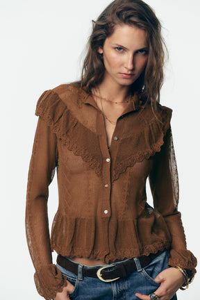 Romantischer Strickcardigan