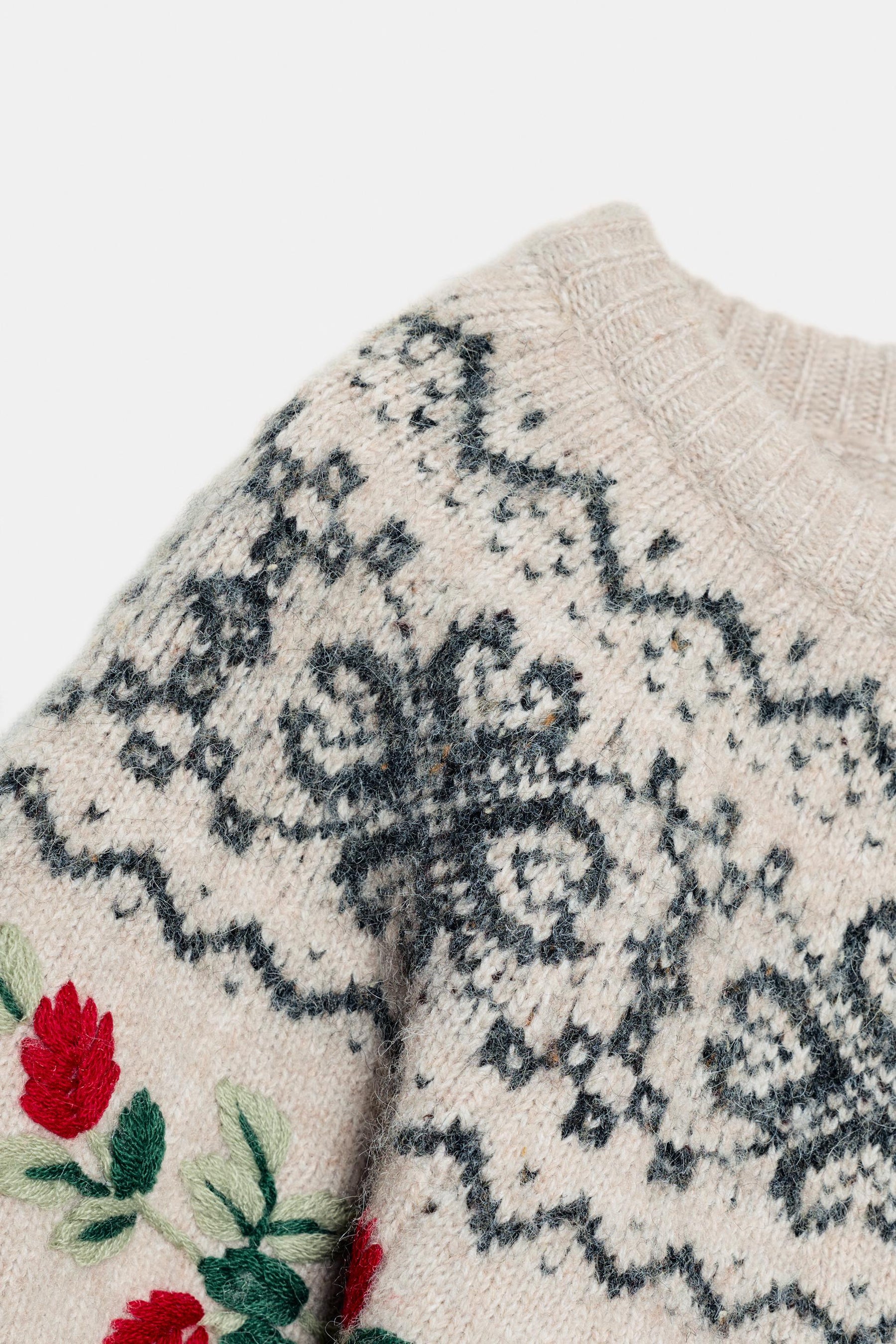 Embroidered Jacquard Jumper