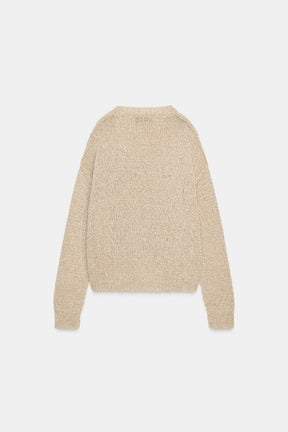 WOOL JUMPER WITH EMBROIDERED TEXT - Image 3