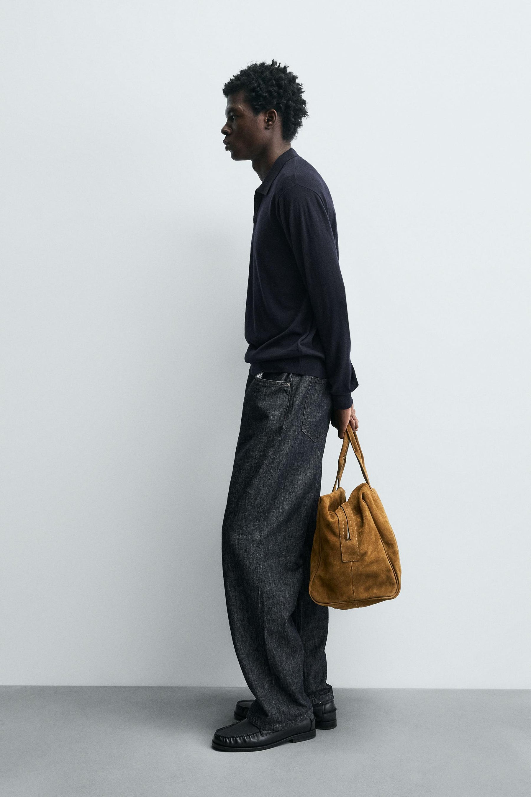 WOOL/SILK KNIT POLO SHIRT - Image 4