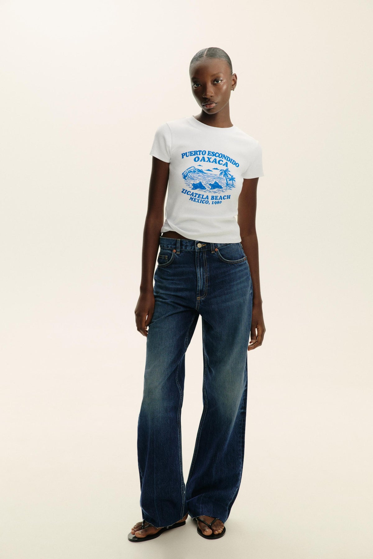 Text-Print T-Shirt