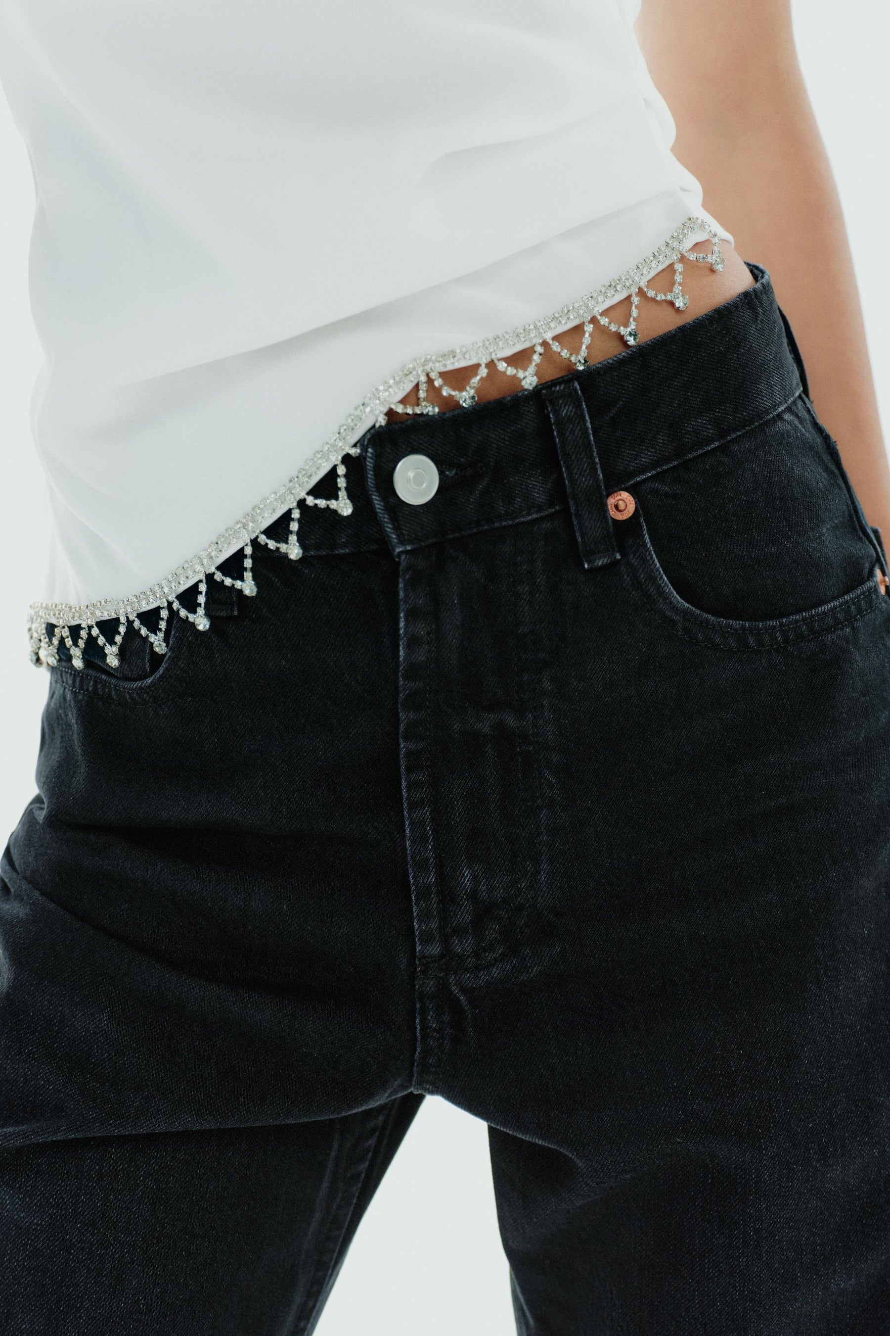 Strapless Jewel Top