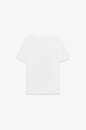Metallic-Print T-Shirt