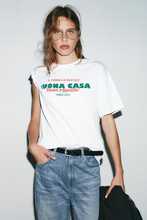 Text-Printed T-Shirt