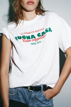 Text-Printed T-Shirt