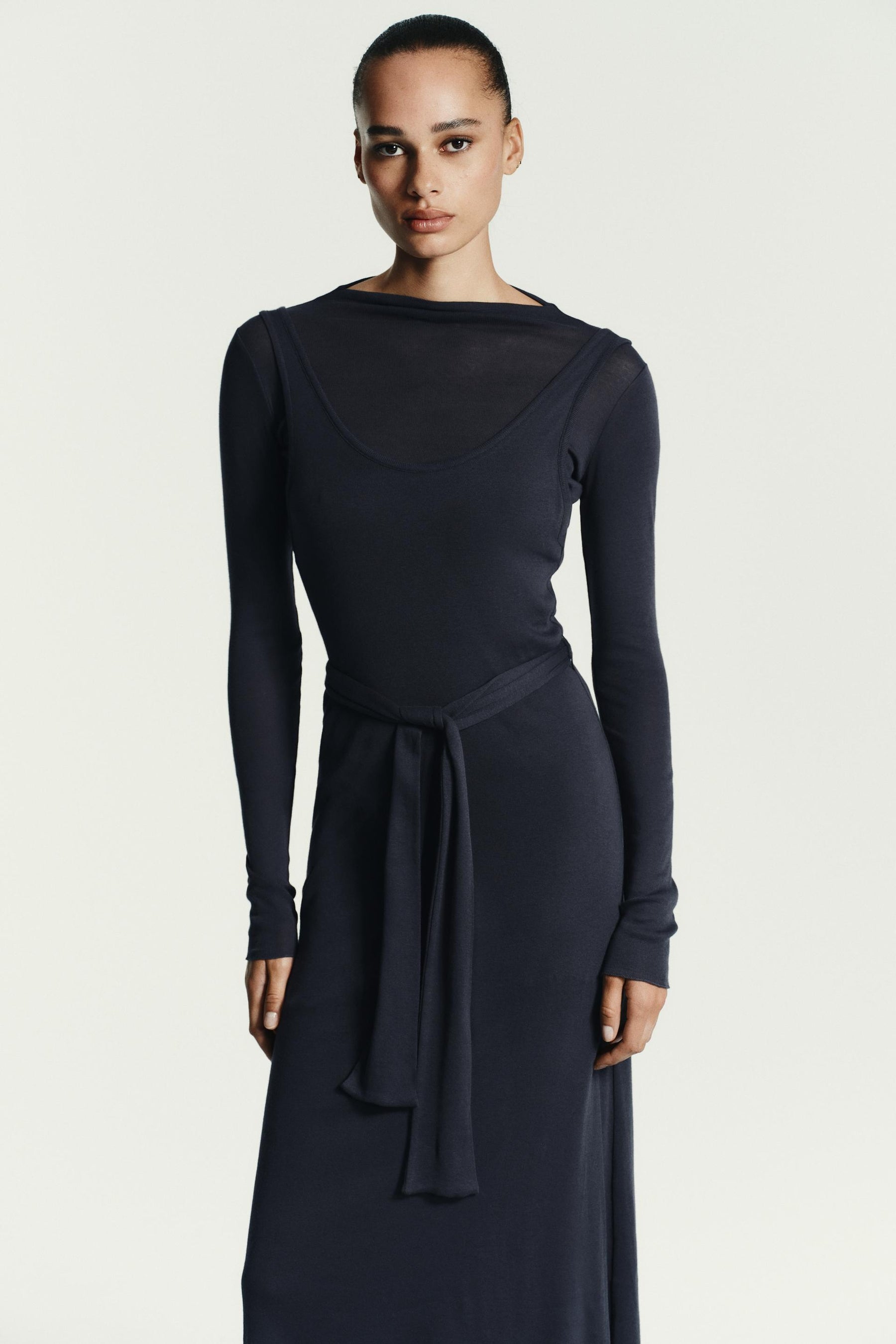 Tie Belt Dress