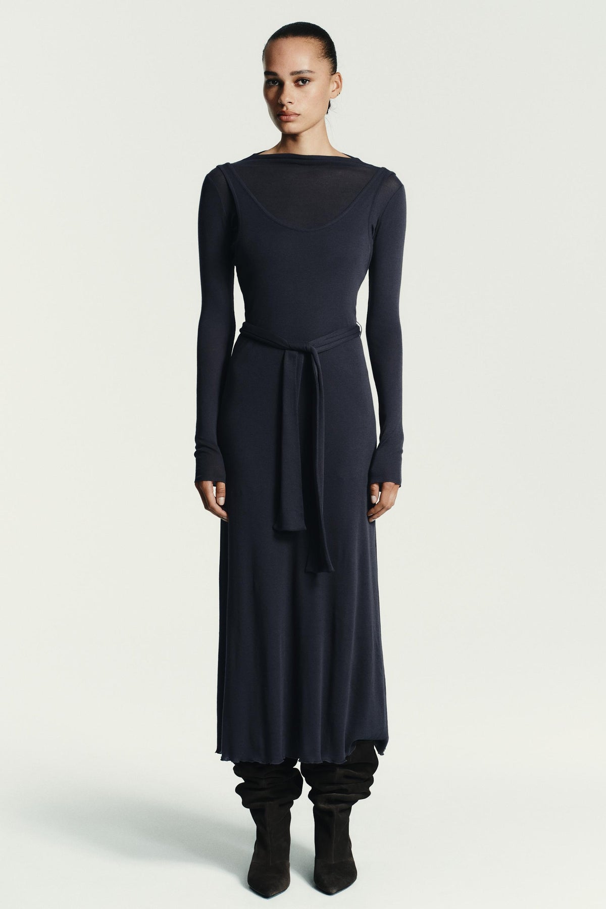 Tie Belt Dress