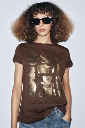 METALLIC SHORT-SLEEVE SHIRT
