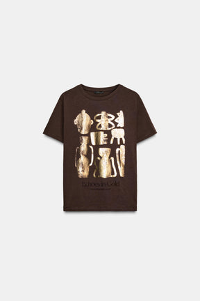 METALLIC SHORT-SLEEVE SHIRT