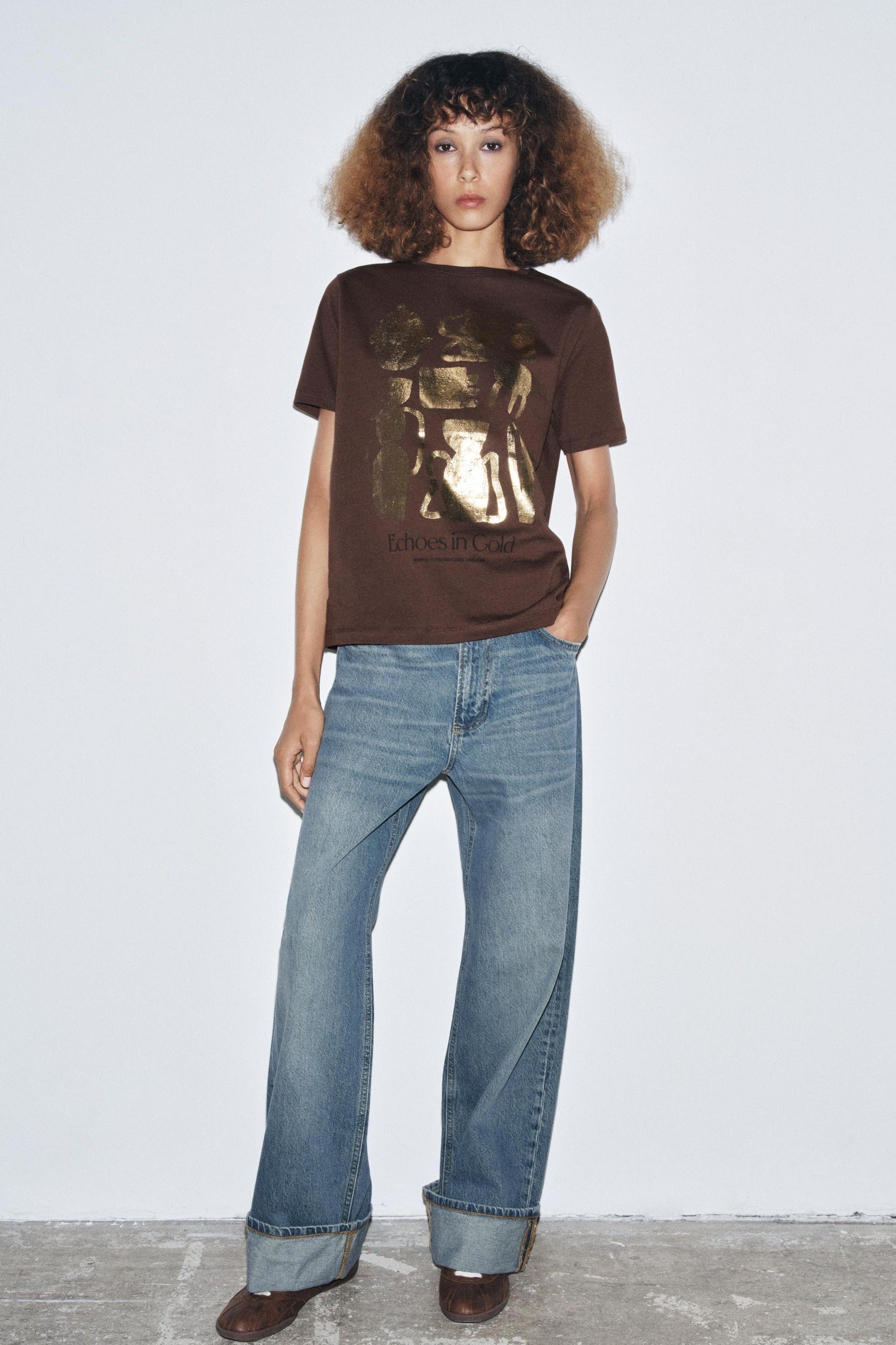 METALLIC SHORT-SLEEVE SHIRT