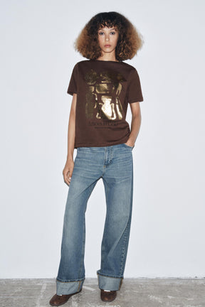 METALLIC SHORT-SLEEVE SHIRT