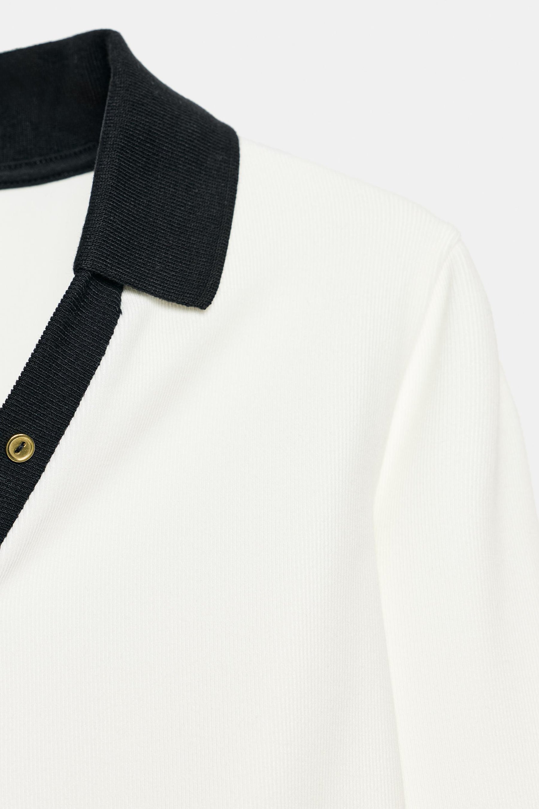 INTERLOCK POLO TOP