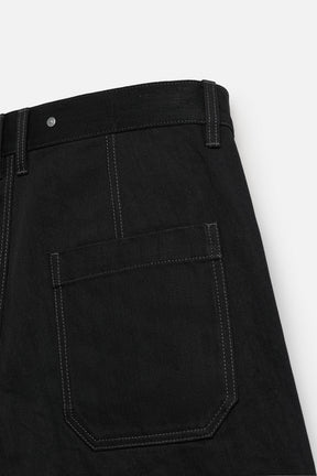 BAGGY FIT DENIM BERMUDA SHORTS WITH STITCHING - Image 7