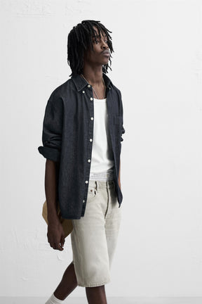 STRAIGHT-LEG DENIM BERMUDA SHORTS - Image 6