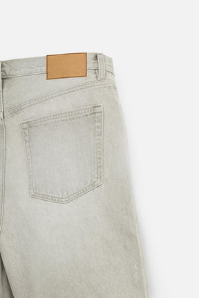 STRAIGHT-LEG DENIM BERMUDA SHORTS - Image 9