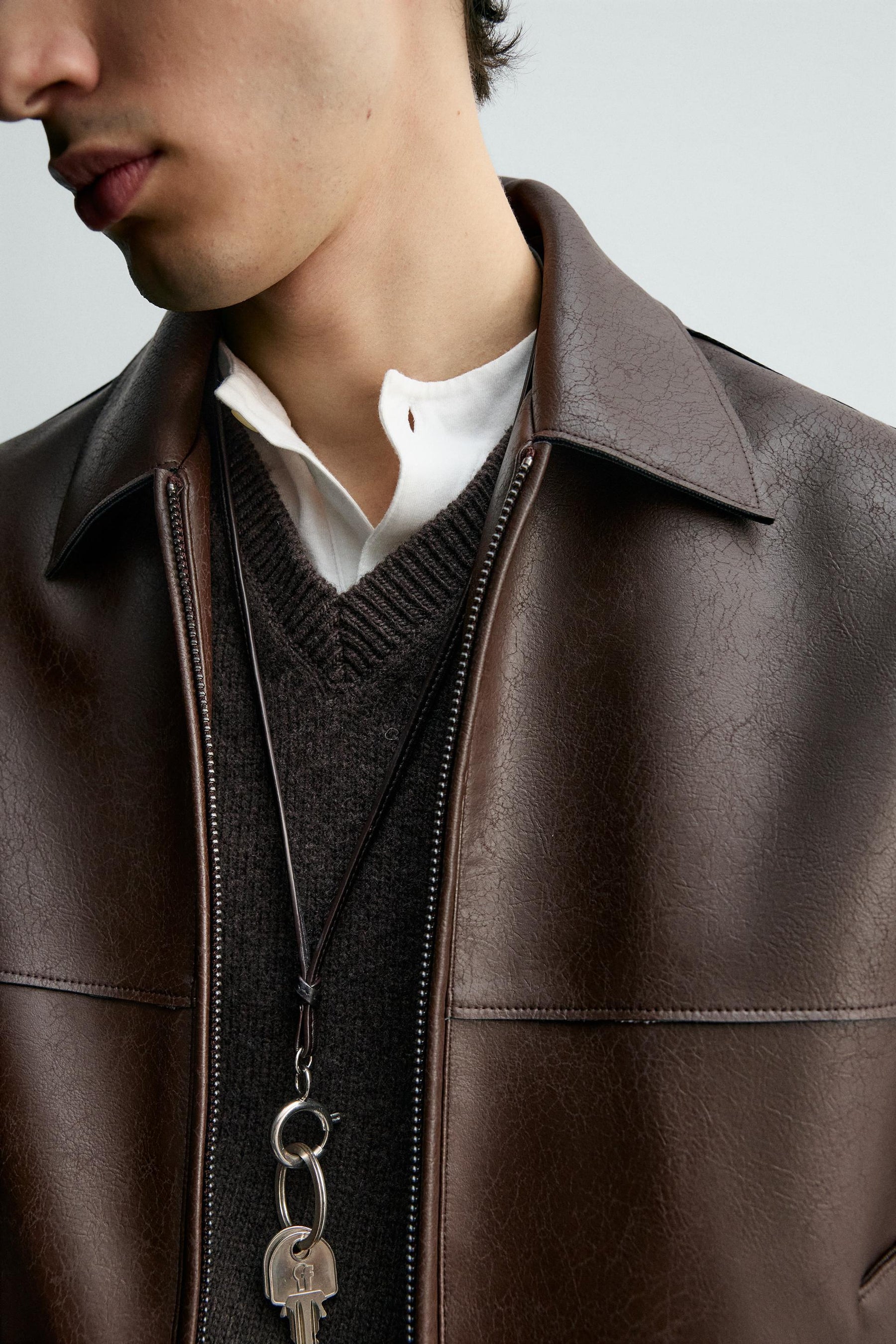 LEATHER EFFECT JACKET - Image 6