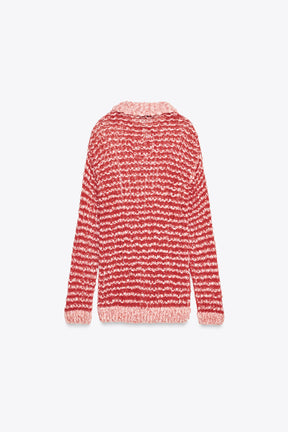 POINTELLE KNIT WOOL POLO SHIRT - Image 5