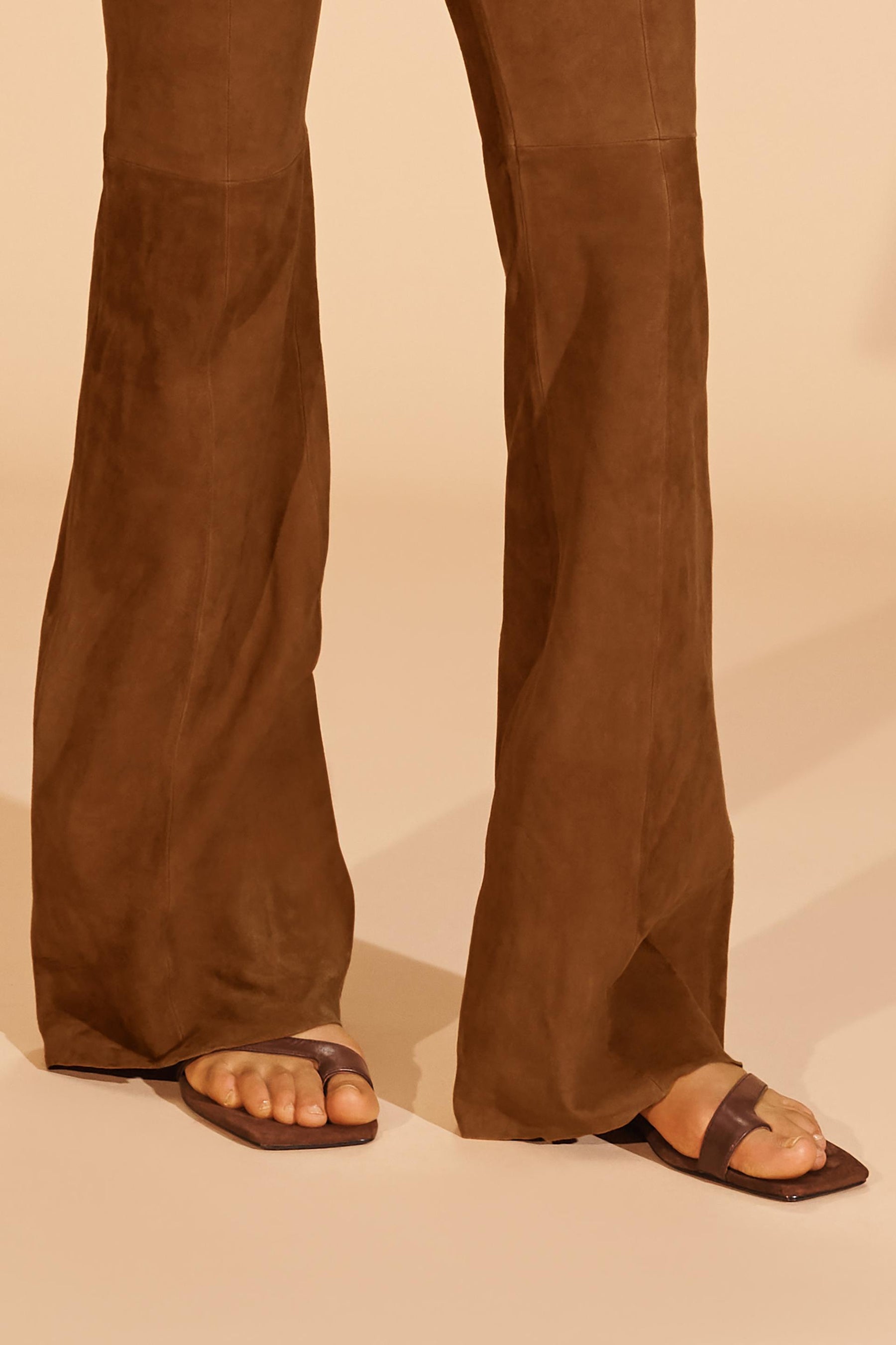 SUEDE LEATHER TROUSERS