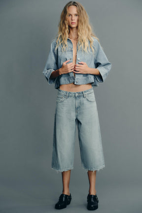 Denim Cape Jacket