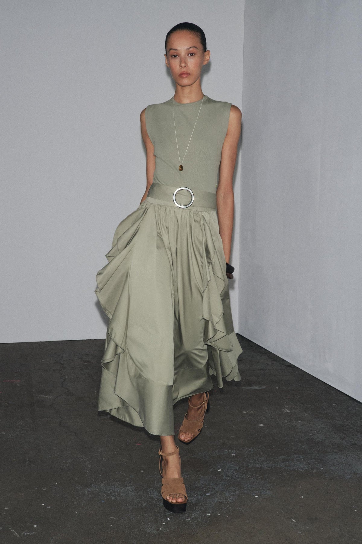 BELTED DRESS