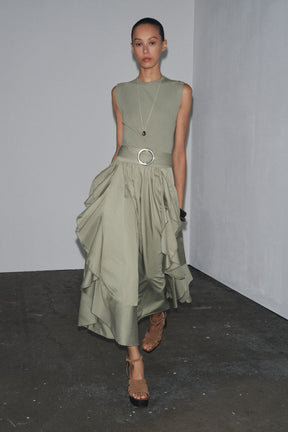 BELTED DRESS