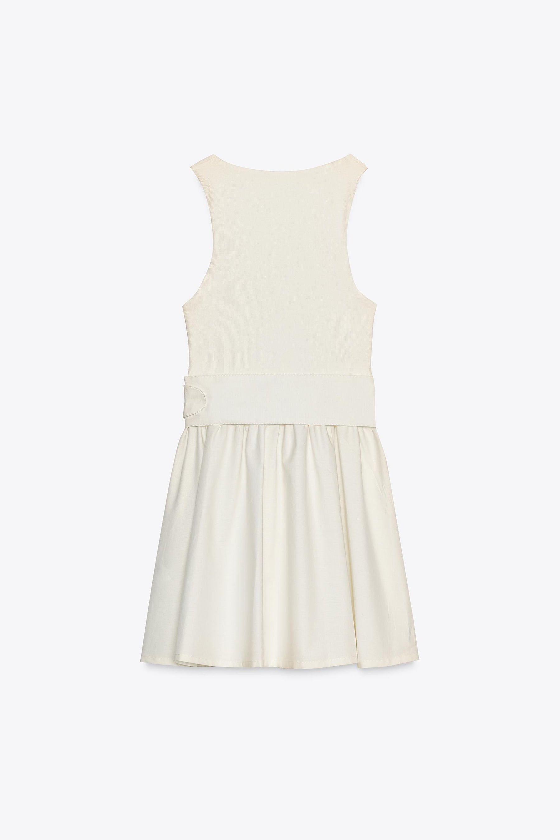 Twill Dress with Belt