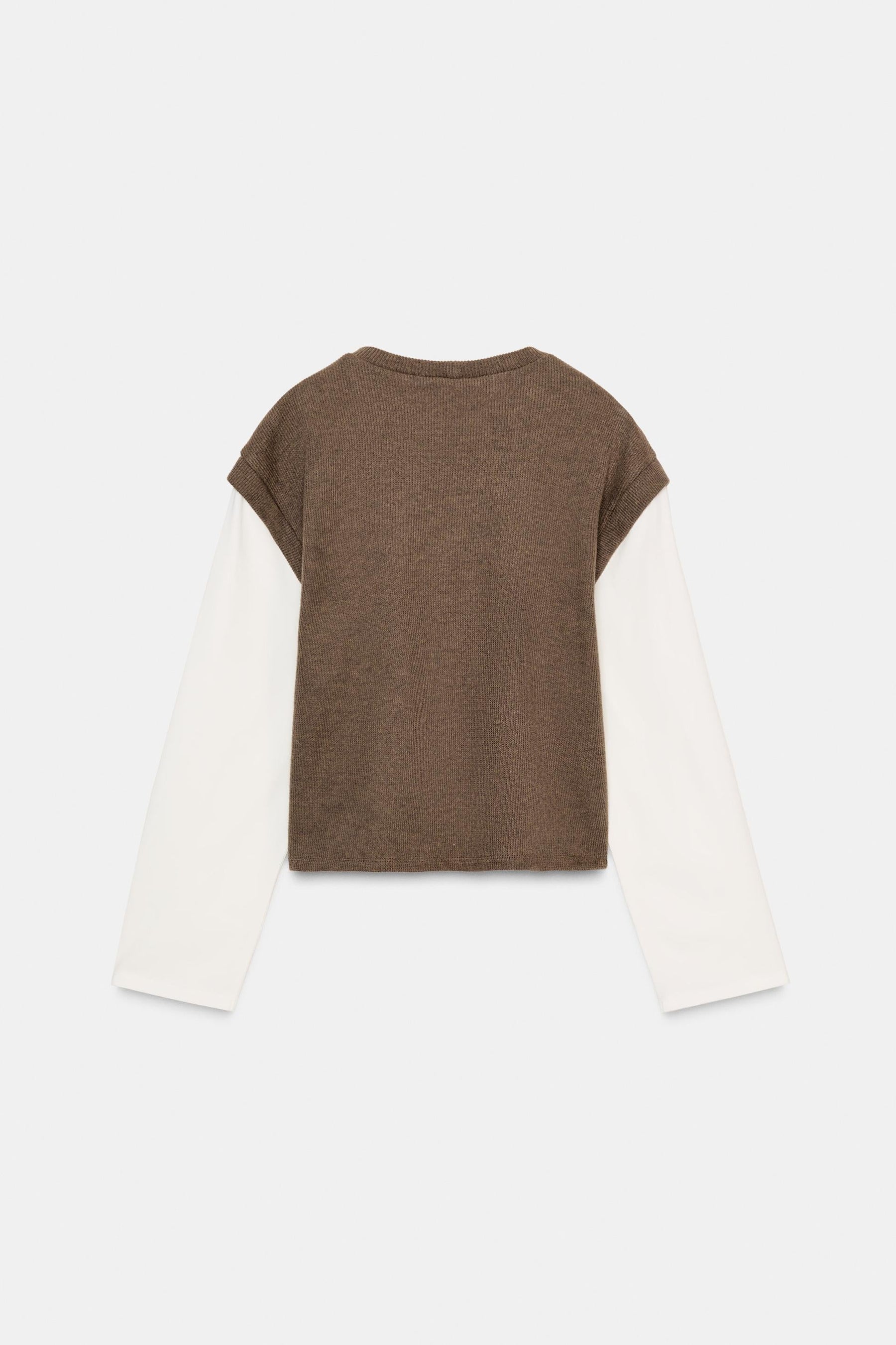 CONTRAST WAISTCOAT SHIRT
