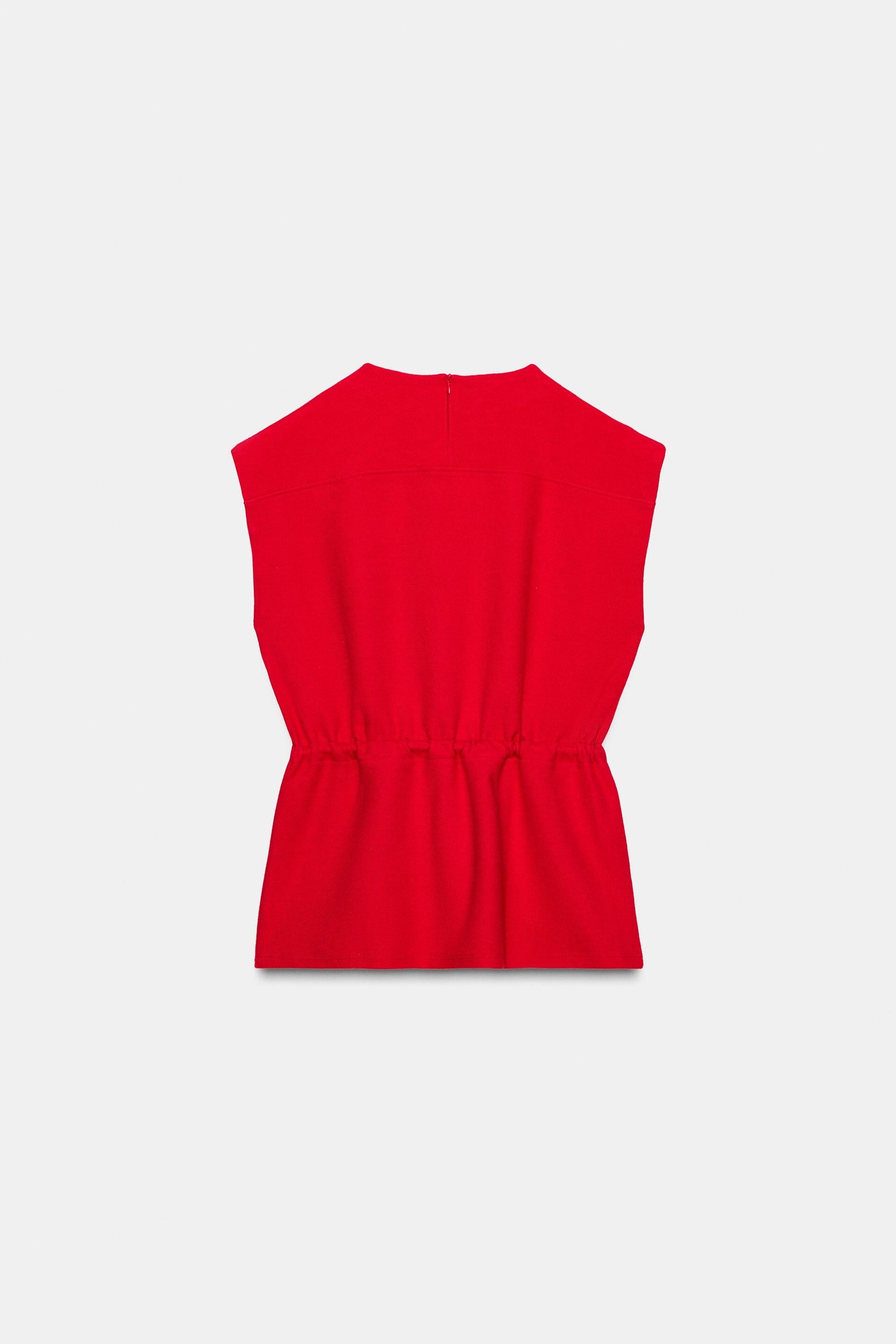 SOFT DRAWSTRING WAISTCOAT - Image 7