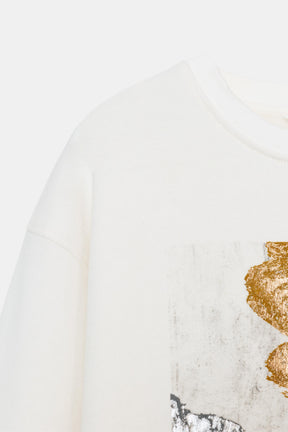 METALLIC SWEATSHIRT