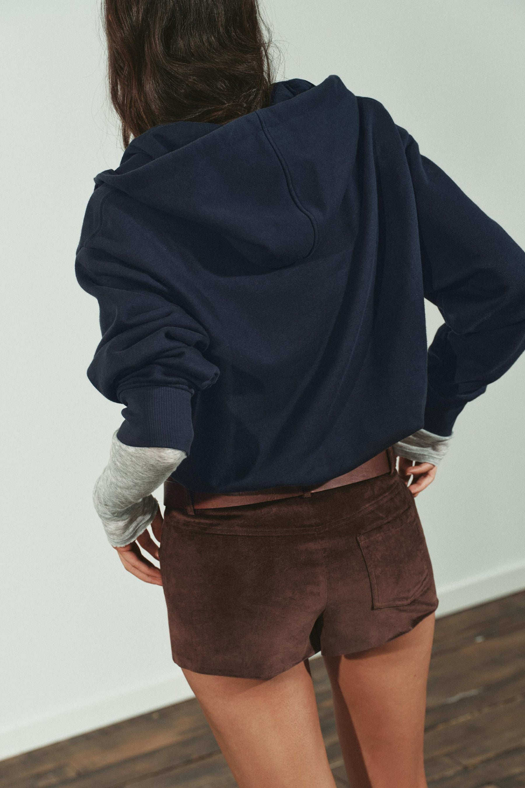 Contrast Varsity Hoodie