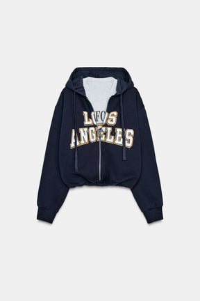 Contrast Varsity Hoodie