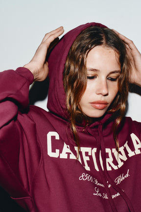 Ruffle-Trimmed Varsity Sweatshirt