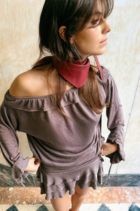 Ruffled Soft Top
