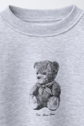BEAR PRINT SWEATSHIRT - Image 3