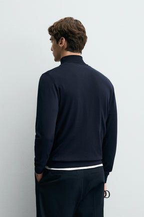 BASIC HIGH NECK SWEATER - Image 3