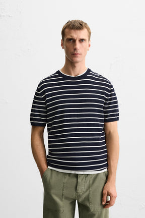 VISCOSE BLEND KNIT T-SHIRT - Image 2