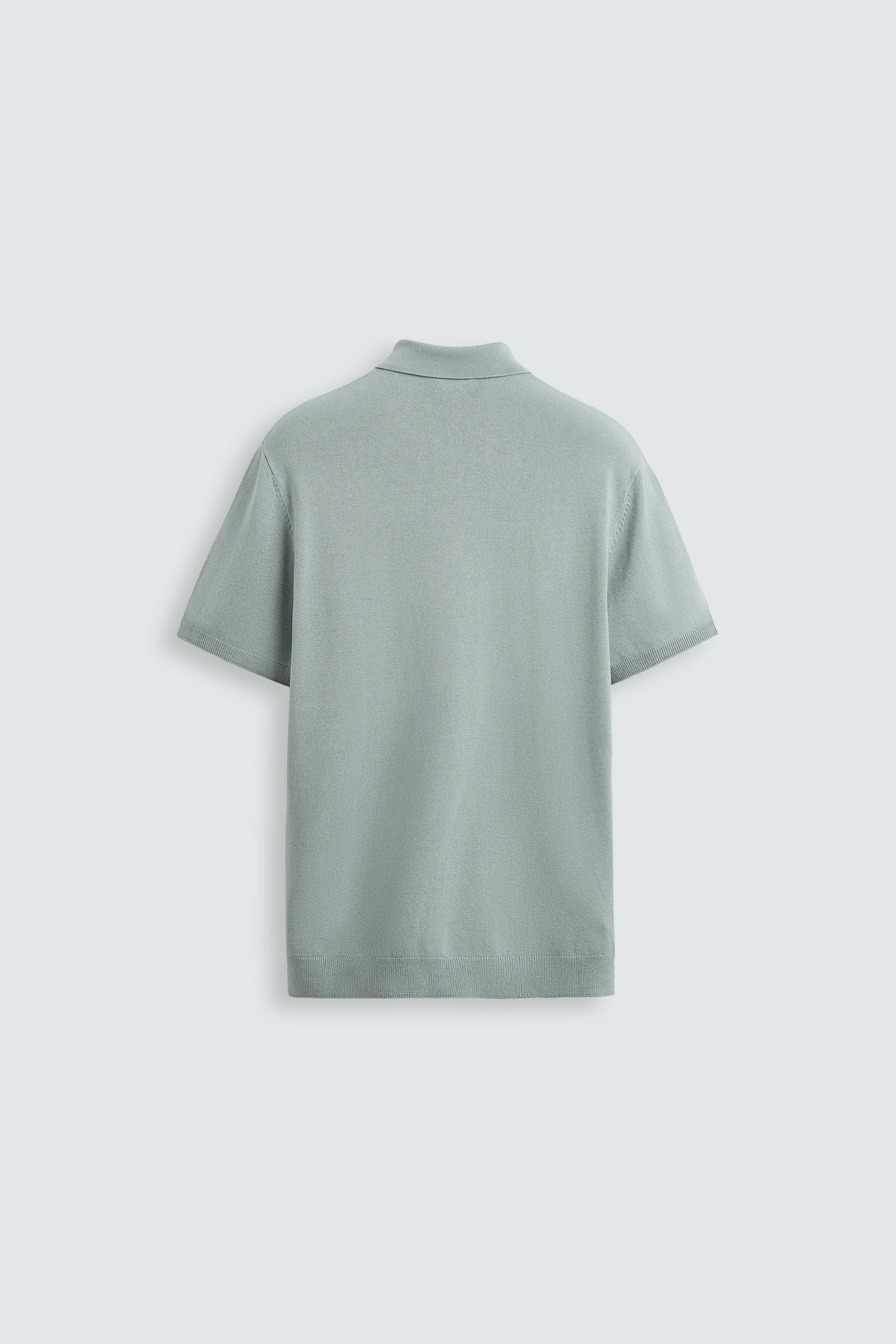VISCOSE BLEND KNITTED POLO SHIRT - Image 7