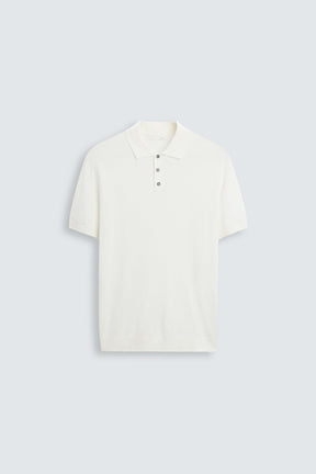 VISCOSE BLEND KNITTED POLO SHIRT - Image 7